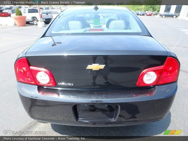 Black Granite Metallic / Titanium 2012 Chevrolet Malibu LS
