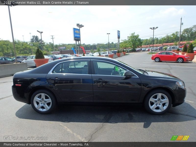 Black Granite Metallic / Titanium 2012 Chevrolet Malibu LS