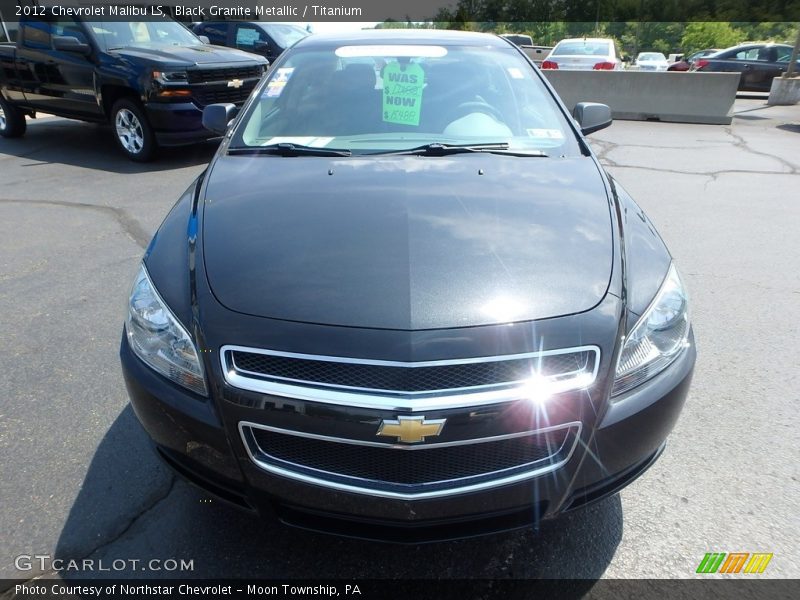 Black Granite Metallic / Titanium 2012 Chevrolet Malibu LS