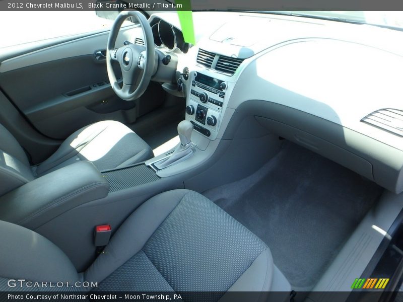 Black Granite Metallic / Titanium 2012 Chevrolet Malibu LS