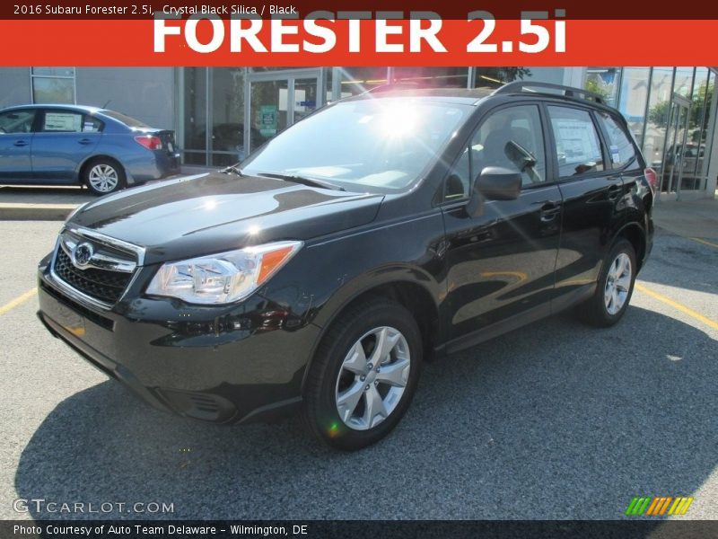 Crystal Black Silica / Black 2016 Subaru Forester 2.5i