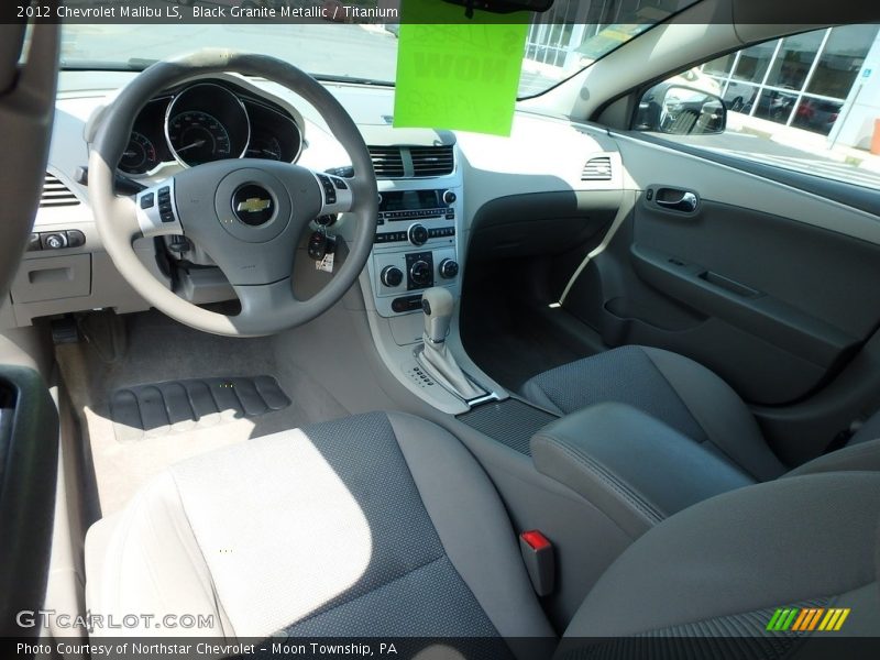 Black Granite Metallic / Titanium 2012 Chevrolet Malibu LS