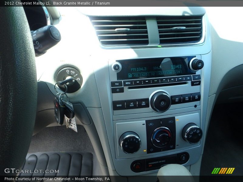 Black Granite Metallic / Titanium 2012 Chevrolet Malibu LS