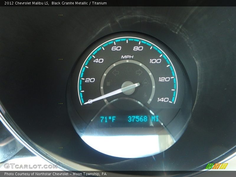 Black Granite Metallic / Titanium 2012 Chevrolet Malibu LS