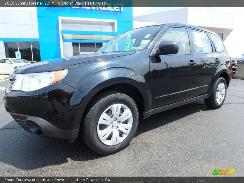 Obsidian Black Pearl / Black 2010 Subaru Forester 2.5 X