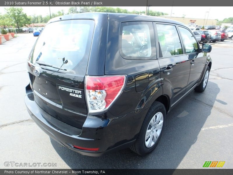 Obsidian Black Pearl / Black 2010 Subaru Forester 2.5 X