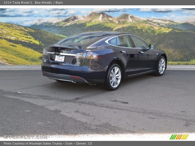 Blue Metallic / Black 2014 Tesla Model S