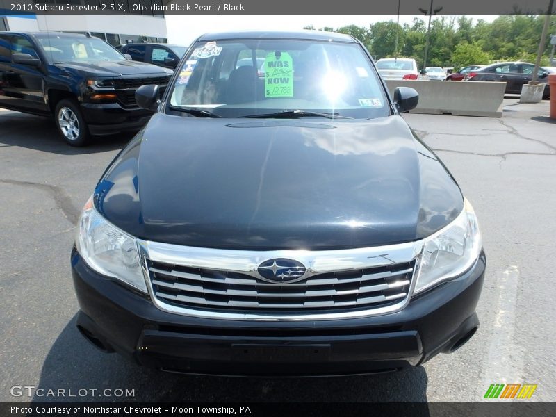 Obsidian Black Pearl / Black 2010 Subaru Forester 2.5 X