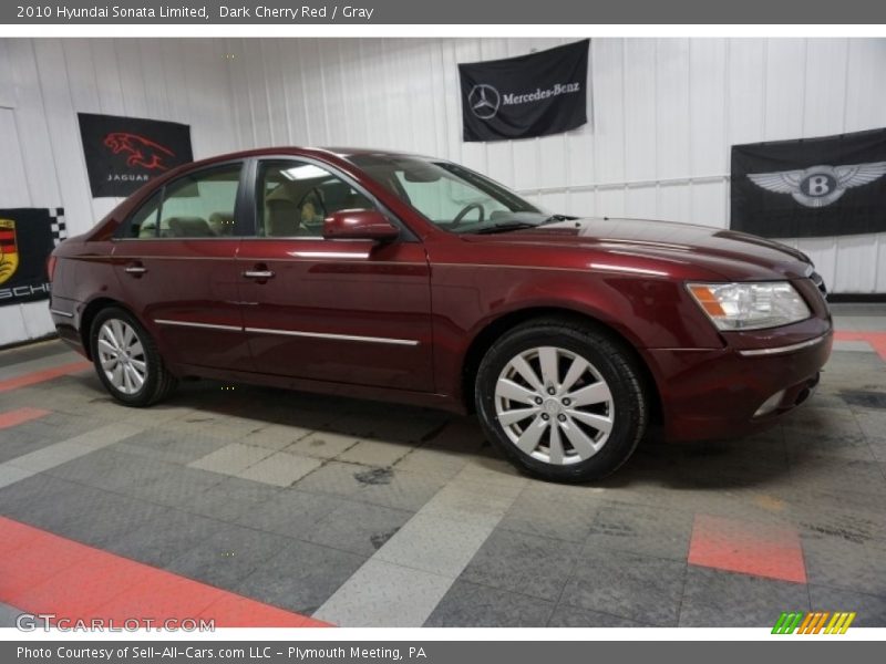 Dark Cherry Red / Gray 2010 Hyundai Sonata Limited