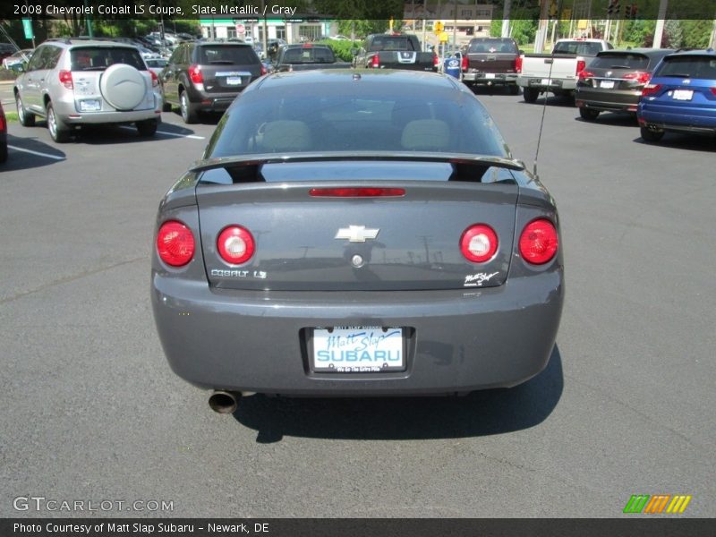 Slate Metallic / Gray 2008 Chevrolet Cobalt LS Coupe