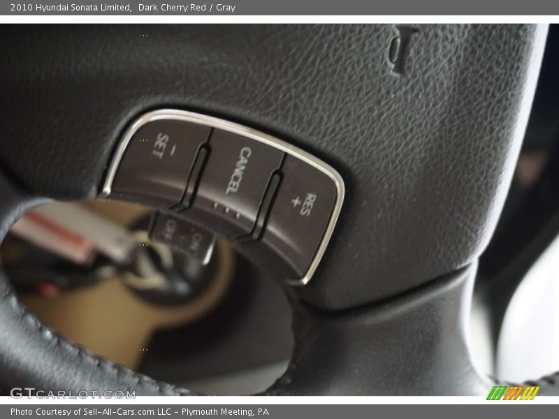 Dark Cherry Red / Gray 2010 Hyundai Sonata Limited