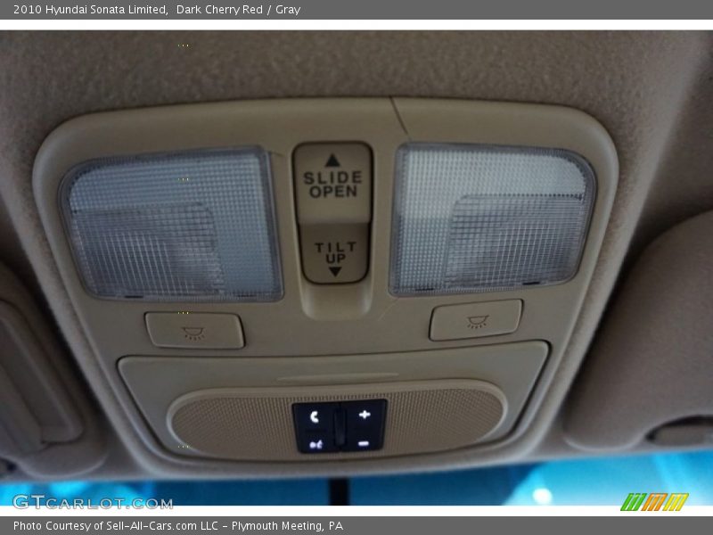 Dark Cherry Red / Gray 2010 Hyundai Sonata Limited