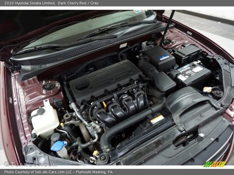 Dark Cherry Red / Gray 2010 Hyundai Sonata Limited
