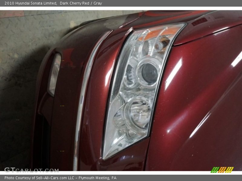 Dark Cherry Red / Gray 2010 Hyundai Sonata Limited