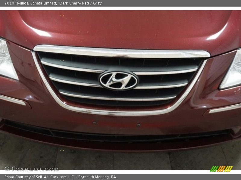 Dark Cherry Red / Gray 2010 Hyundai Sonata Limited