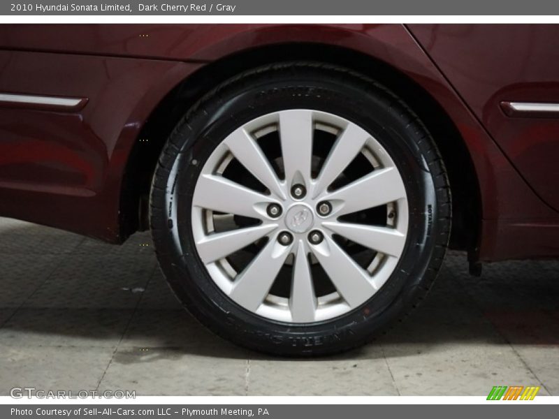 Dark Cherry Red / Gray 2010 Hyundai Sonata Limited