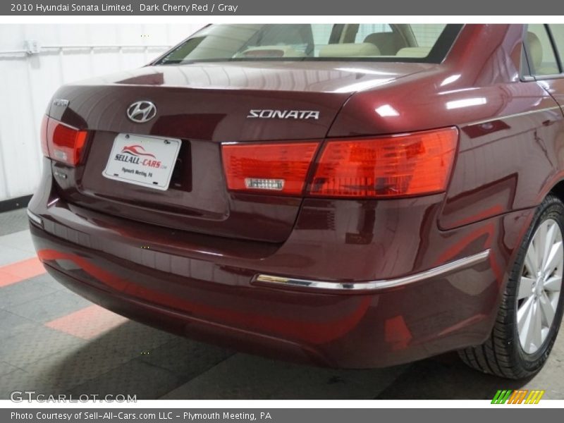 Dark Cherry Red / Gray 2010 Hyundai Sonata Limited