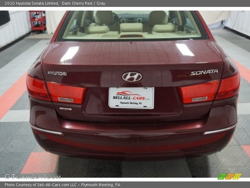 Dark Cherry Red / Gray 2010 Hyundai Sonata Limited