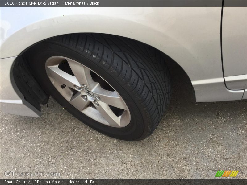 Taffeta White / Black 2010 Honda Civic LX-S Sedan