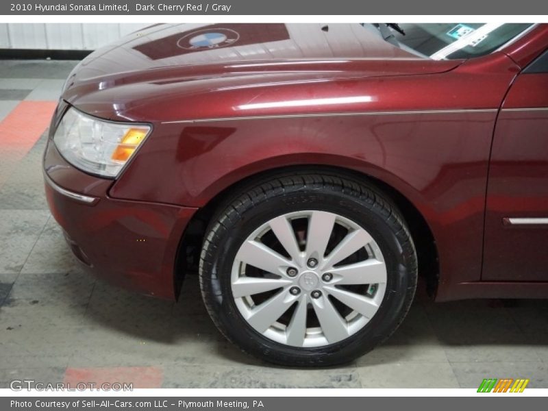 Dark Cherry Red / Gray 2010 Hyundai Sonata Limited