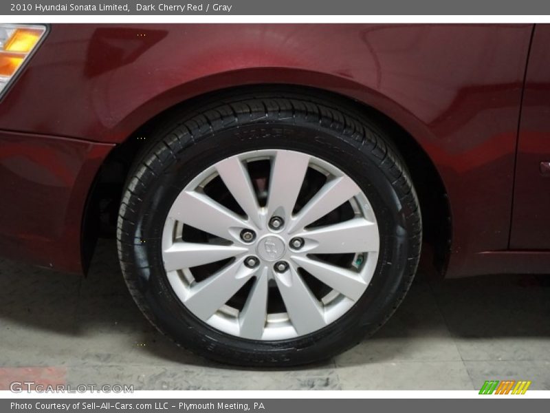Dark Cherry Red / Gray 2010 Hyundai Sonata Limited