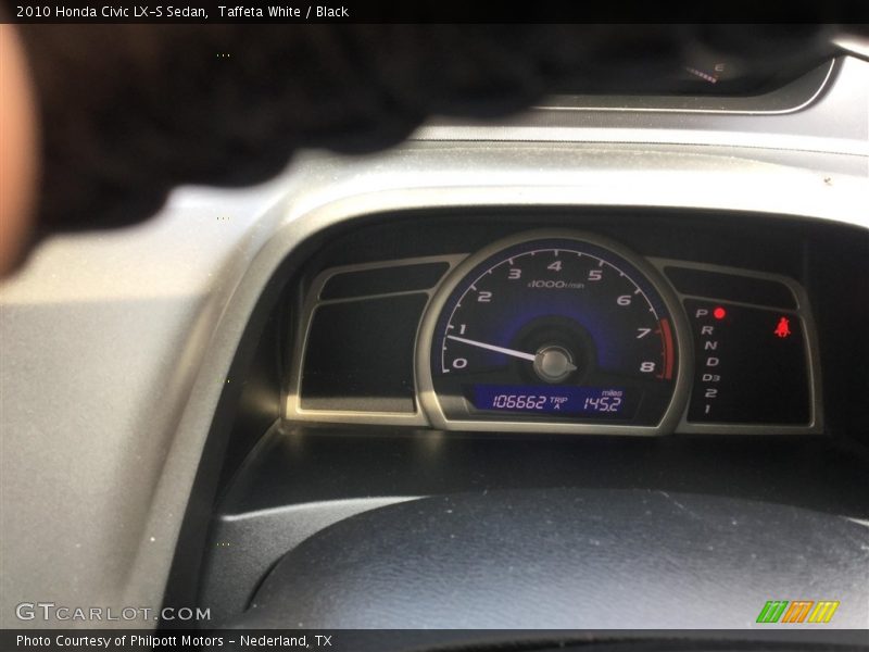 Taffeta White / Black 2010 Honda Civic LX-S Sedan