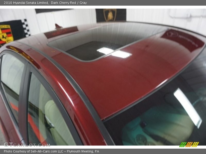 Dark Cherry Red / Gray 2010 Hyundai Sonata Limited