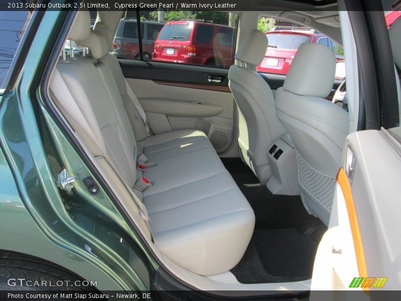 Cypress Green Pearl / Warm Ivory Leather 2013 Subaru Outback 2.5i Limited