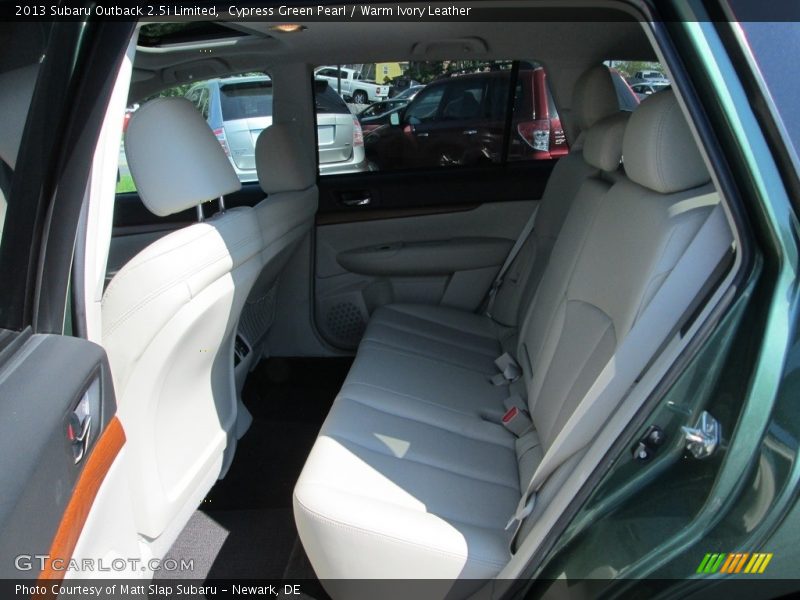Cypress Green Pearl / Warm Ivory Leather 2013 Subaru Outback 2.5i Limited