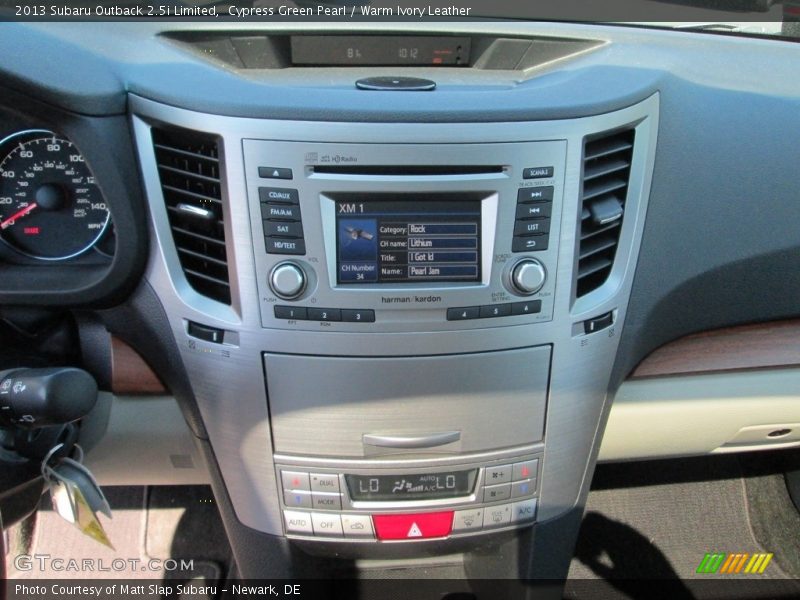 Cypress Green Pearl / Warm Ivory Leather 2013 Subaru Outback 2.5i Limited
