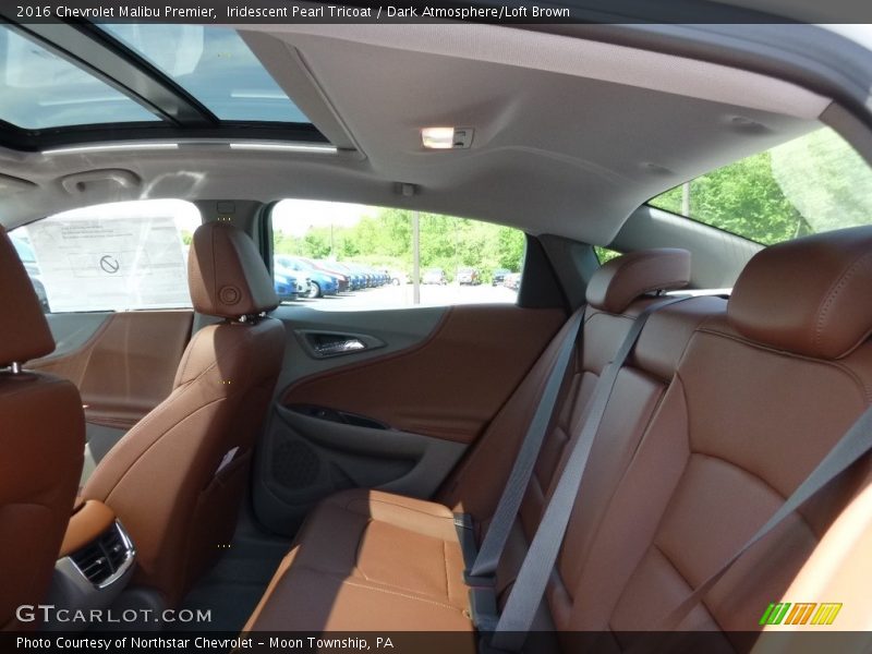 Iridescent Pearl Tricoat / Dark Atmosphere/Loft Brown 2016 Chevrolet Malibu Premier