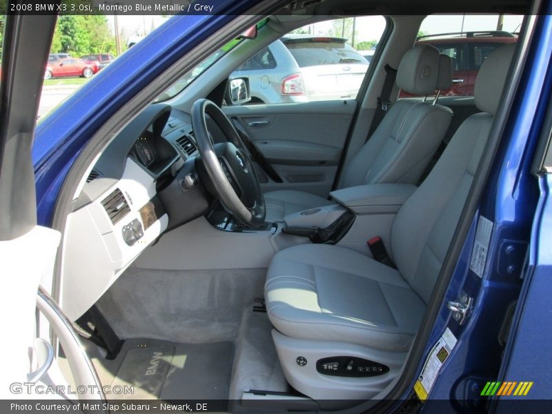 Montego Blue Metallic / Grey 2008 BMW X3 3.0si