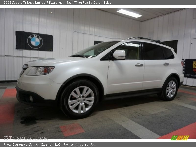 Satin White Pearl / Desert Beige 2008 Subaru Tribeca Limited 7 Passenger