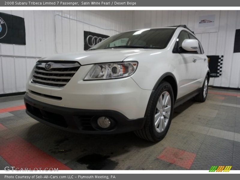 Satin White Pearl / Desert Beige 2008 Subaru Tribeca Limited 7 Passenger