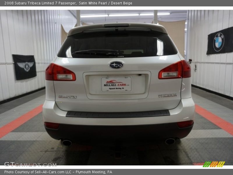 Satin White Pearl / Desert Beige 2008 Subaru Tribeca Limited 7 Passenger