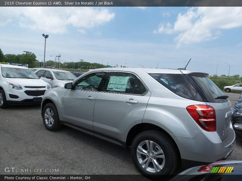 Silver Ice Metallic / Jet Black 2016 Chevrolet Equinox LS AWD