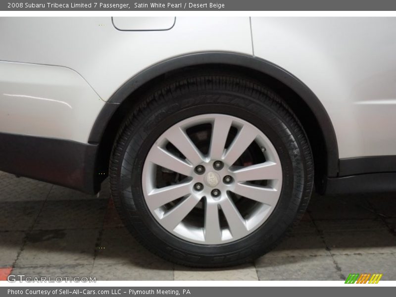 Satin White Pearl / Desert Beige 2008 Subaru Tribeca Limited 7 Passenger