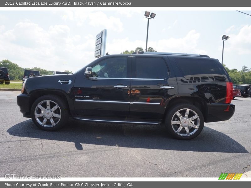 Black Raven / Cashmere/Cocoa 2012 Cadillac Escalade Luxury AWD