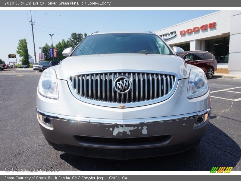 Silver Green Metallic / Ebony/Ebony 2010 Buick Enclave CX