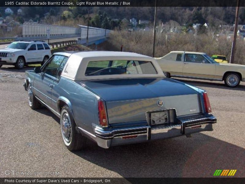 Light Royal Blue Metallic / Blue 1985 Cadillac Eldorado Biarritz Coupe