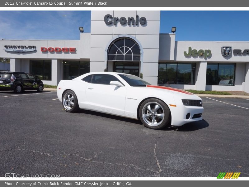 Summit White / Black 2013 Chevrolet Camaro LS Coupe