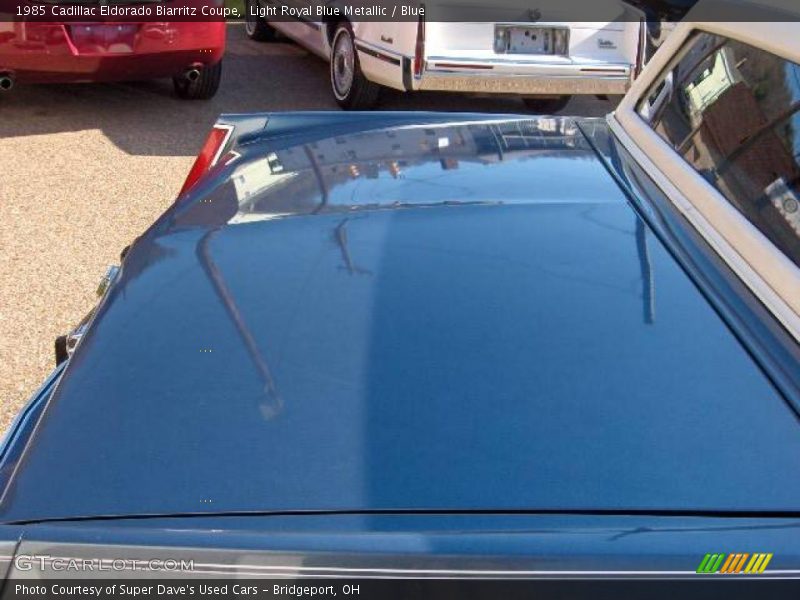 Light Royal Blue Metallic / Blue 1985 Cadillac Eldorado Biarritz Coupe