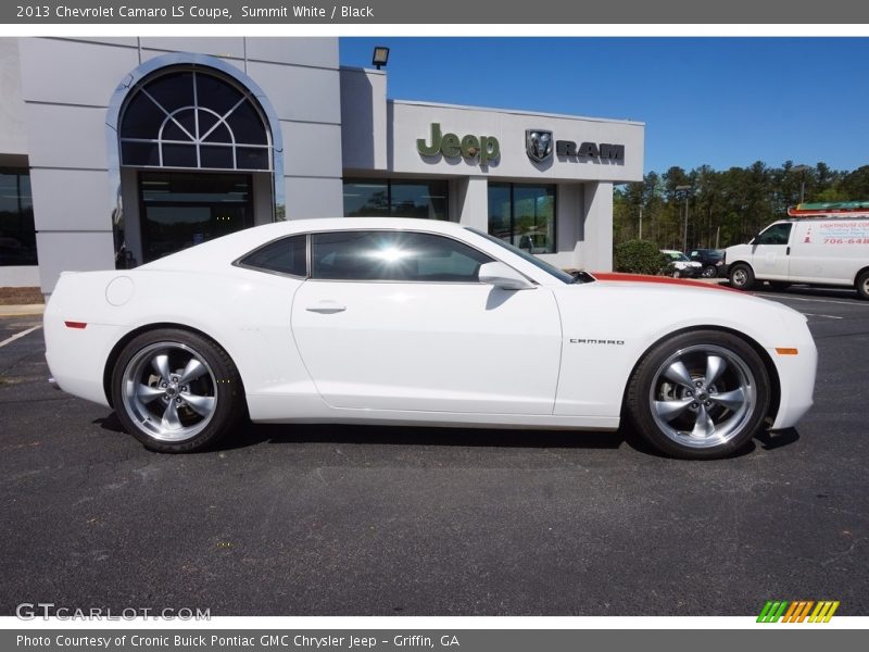 Summit White / Black 2013 Chevrolet Camaro LS Coupe