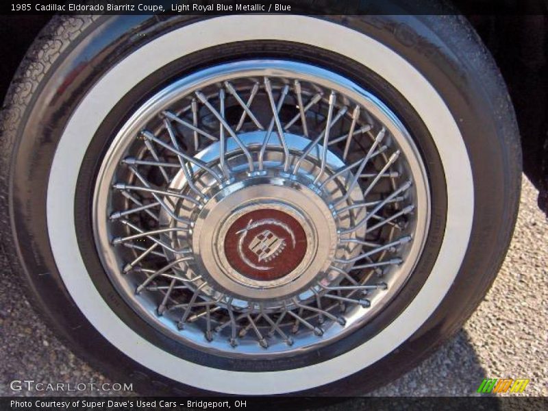 Light Royal Blue Metallic / Blue 1985 Cadillac Eldorado Biarritz Coupe