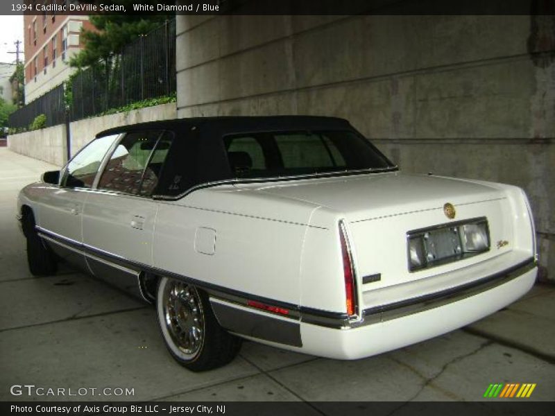 White Diamond / Blue 1994 Cadillac DeVille Sedan