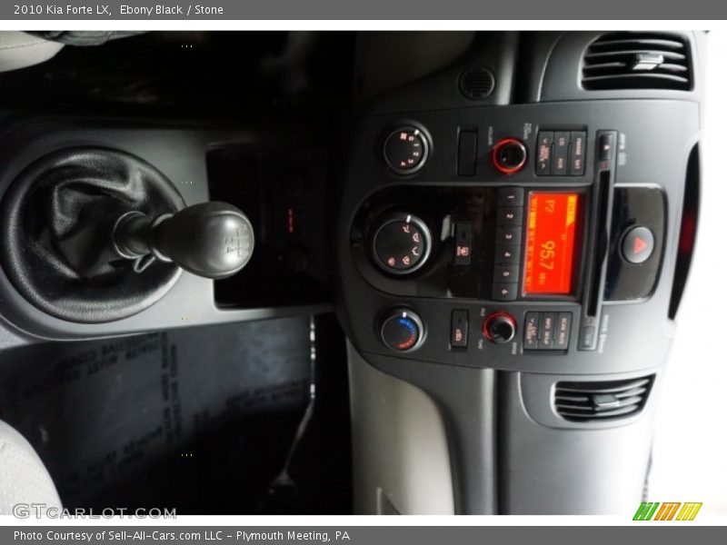 Ebony Black / Stone 2010 Kia Forte LX