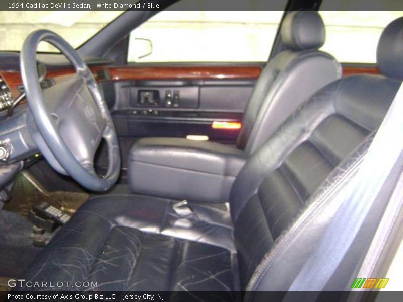 White Diamond / Blue 1994 Cadillac DeVille Sedan