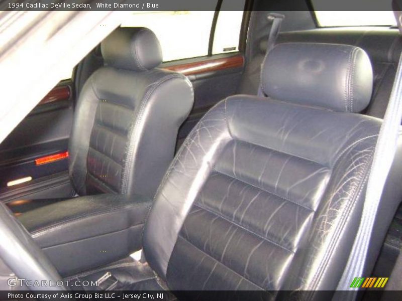 White Diamond / Blue 1994 Cadillac DeVille Sedan