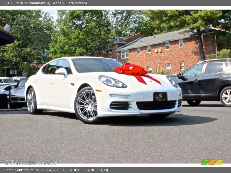 White / Black/Cream 2015 Porsche Panamera 4