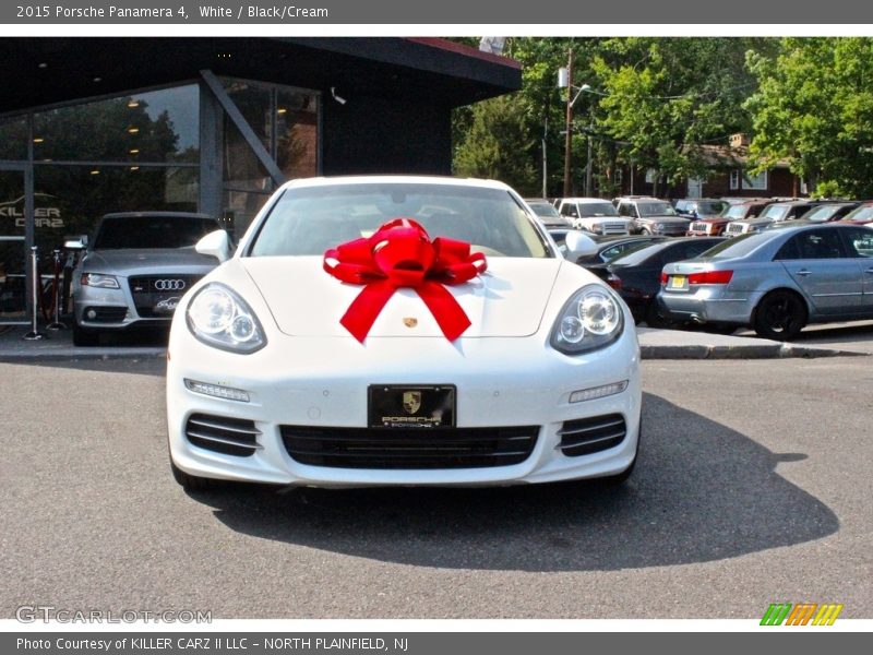 White / Black/Cream 2015 Porsche Panamera 4